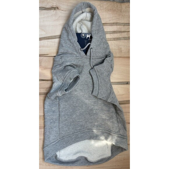 Reebok Dog Pullover Hoodie Gray Fleece Dog Sweater, LARGE - Picture 5 of 10